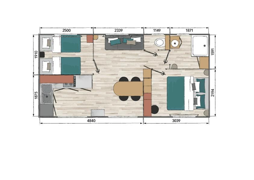 Camping Club L'Air Marin 维亚斯 外观 照片